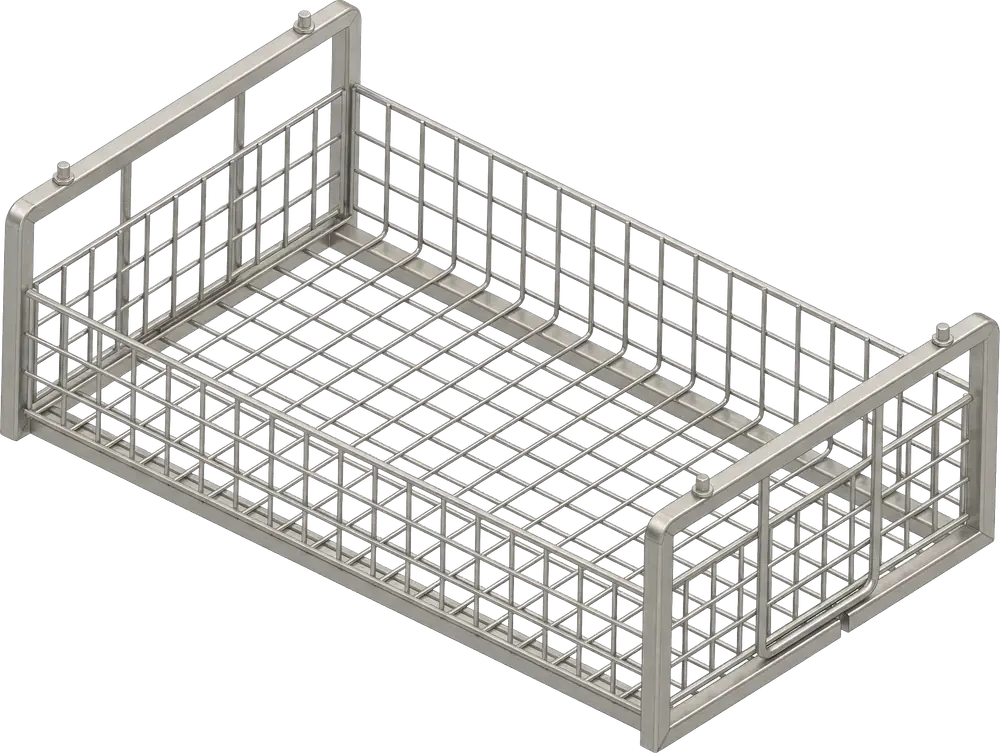 Caisse vrac inox grillagée Restobac