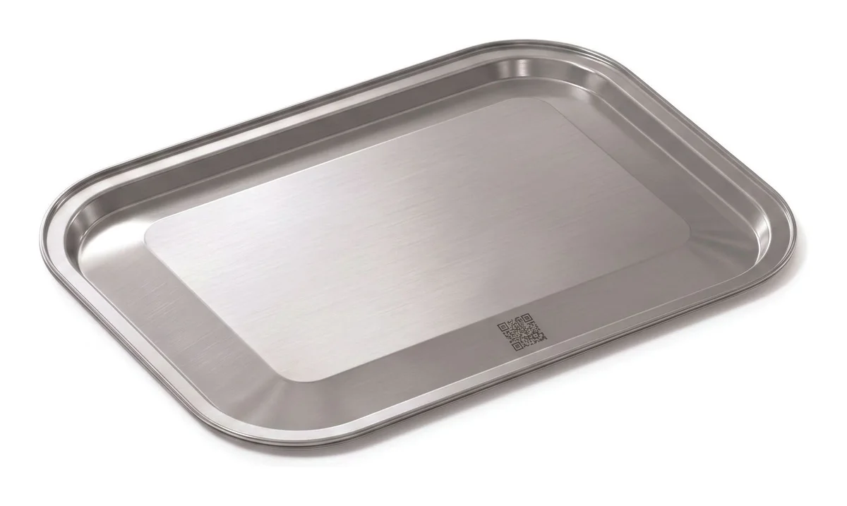 Couvercle GN 1/2 inox 304L à bord roulé, fabriqué en France