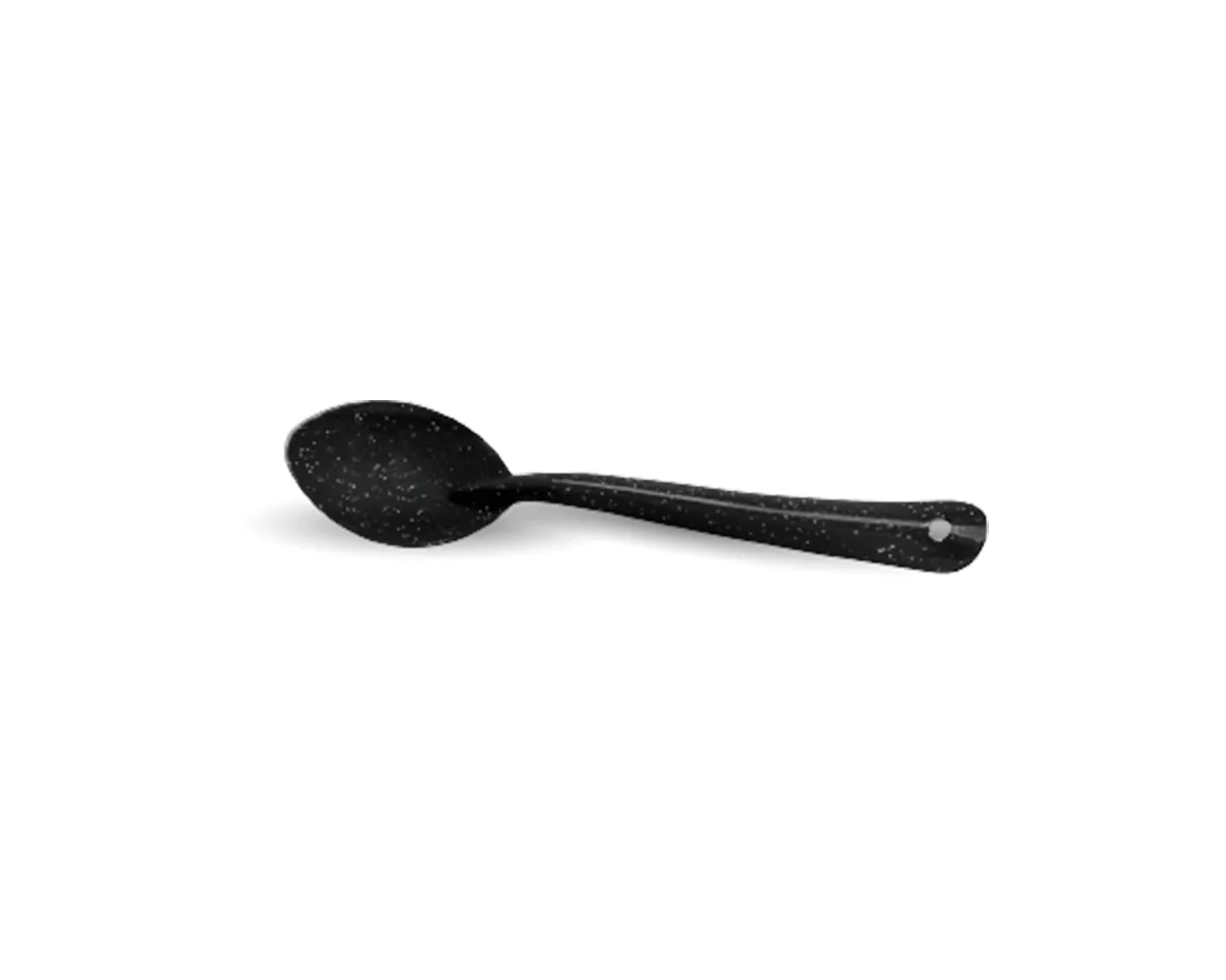 Cuillère 15 cm émaillée, finition noir moucheté